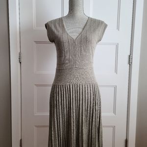 Grey knitted mini dress by Max Studio. Size S/M